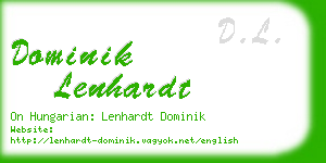 dominik lenhardt business card